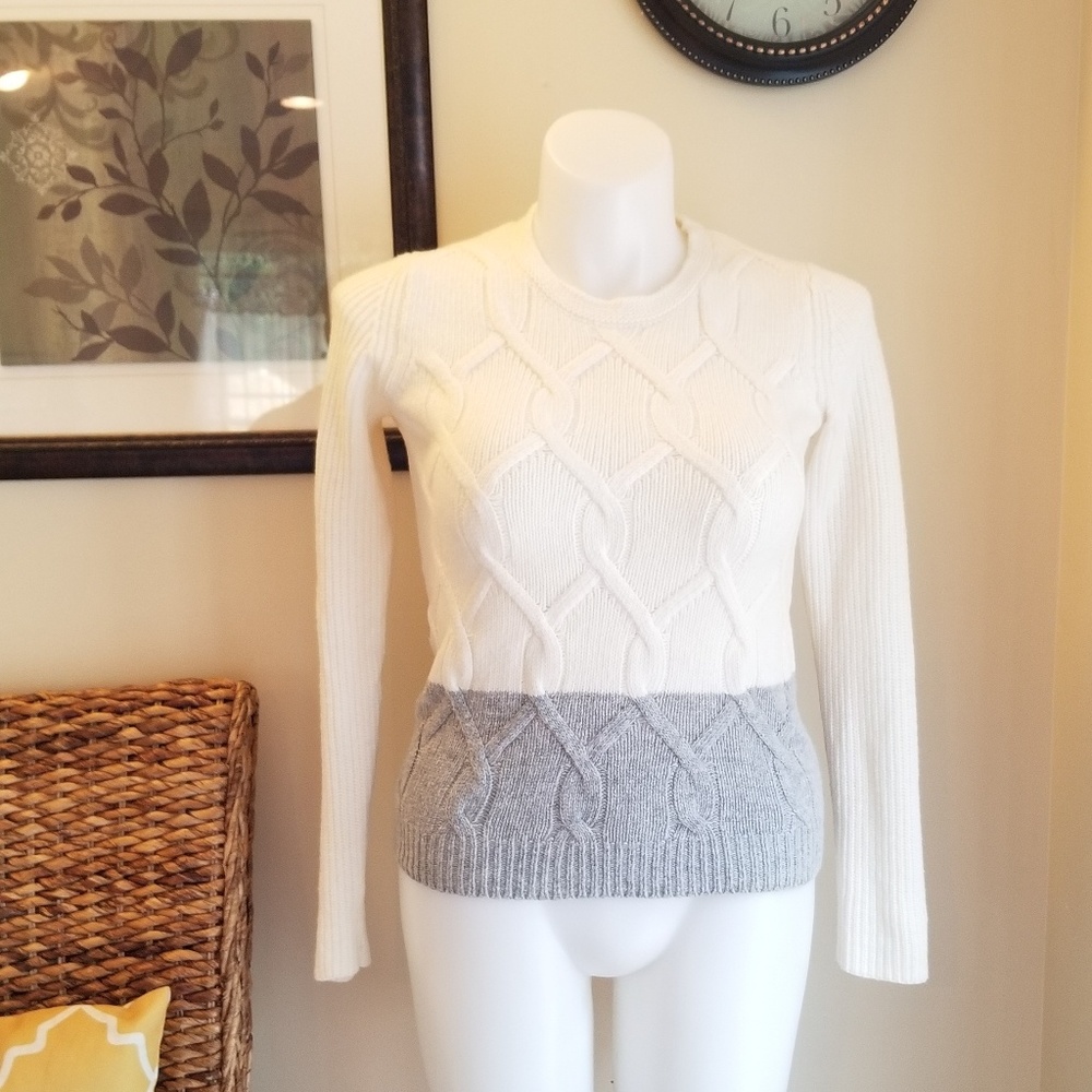 Ann Taylor | Cable Knit Sweater w/ Cashmere